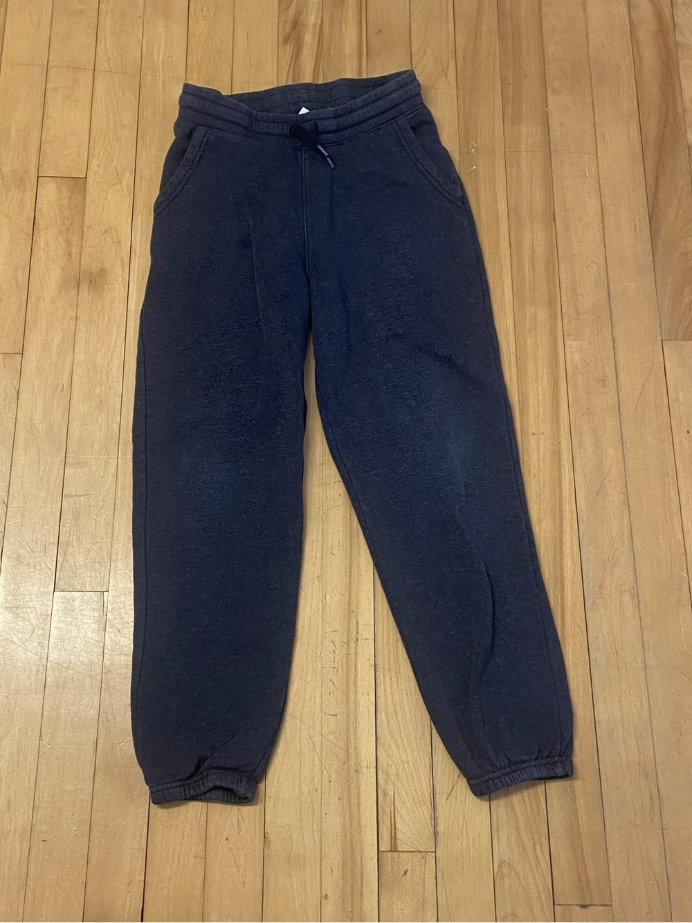 Boys L Sweatpants Dark Grey Old Navy Activewear Pants With Pockets Drawstring
